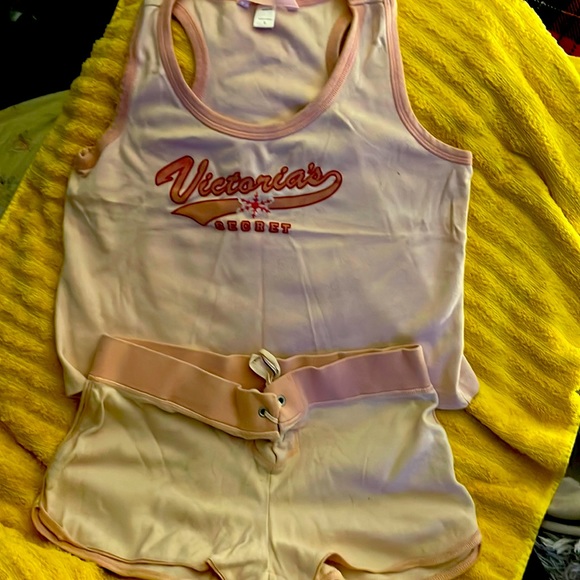 Victoria Secret pink pj short set sz small - Picture 1 of 5